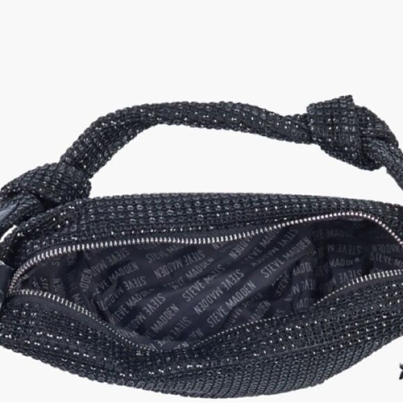 Steve Madden Chain Knot Rhinestone Shoulder/Crossbody Bag - Picture 6 of 9